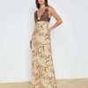 L'AGENCE Robe En Dentelle De Soie Susanna